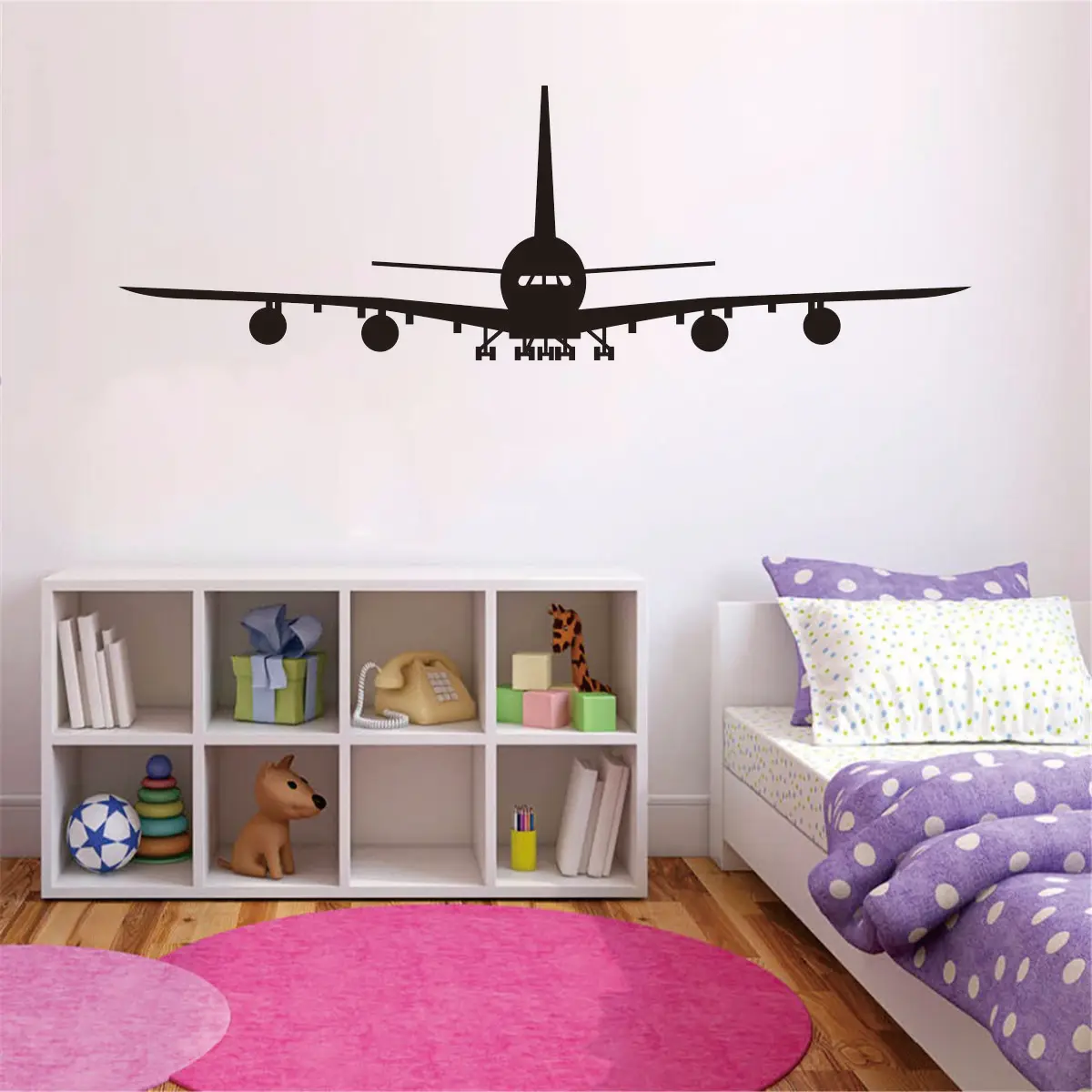 Vinyl DIY Removable Stickers For Home Decor The Airplane Is Preparing To Land Living Room Bedroom Boy\'s Room Wall Decals JZY112