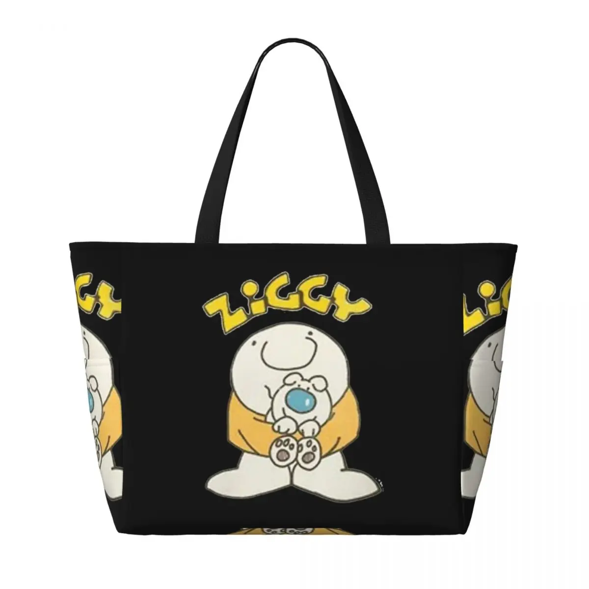 Ziggy bolsa de viaje de playa de dibujos animados, bolso de mano Retro, compras, deportes, regalo de cumpleaños, patrón multiestilo