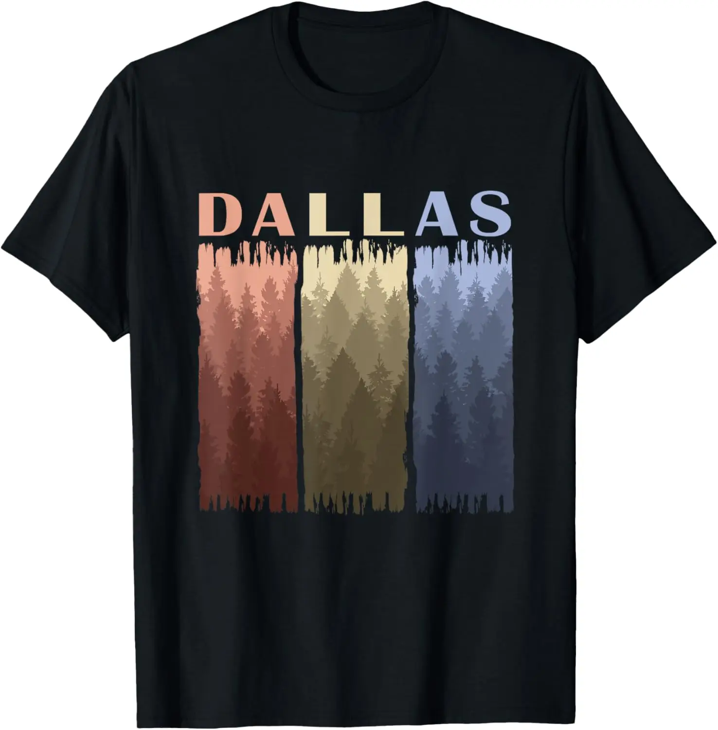 Dallas beautiful forest landscape nature USA Texas T-Shirt