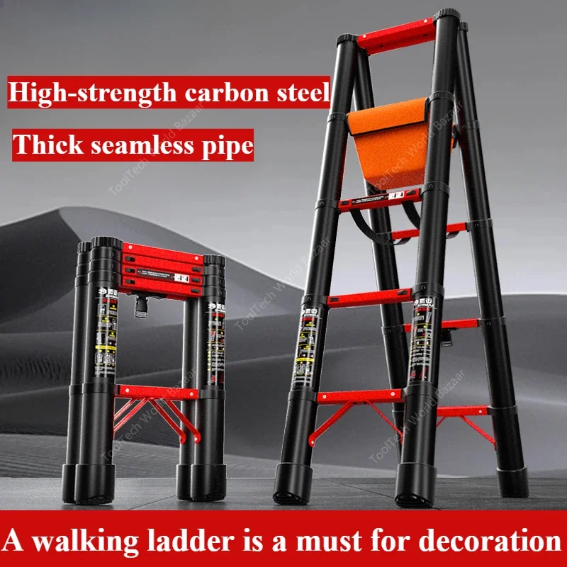 Retractable folding ladder Household aluminum alloy portable multi-functional engineering ladder