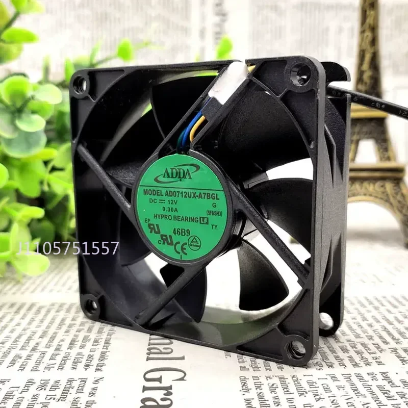 New Cooling Fan for ADDA AD0712UX-A7BGL 7025 12V 0.30A with PWM Intelligent Temperature Control