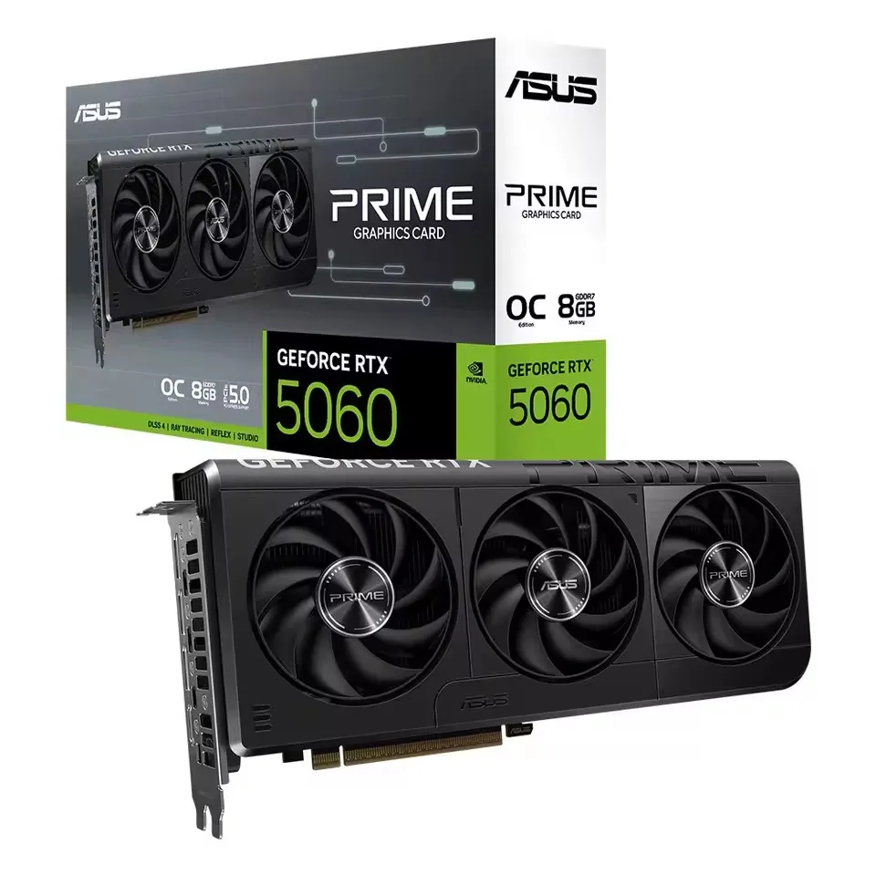 ASUS PRIME ATS RTX 5060 8G O8G NVIDIA ®   GeForce RTX ™   Новая видеокарта 5060.