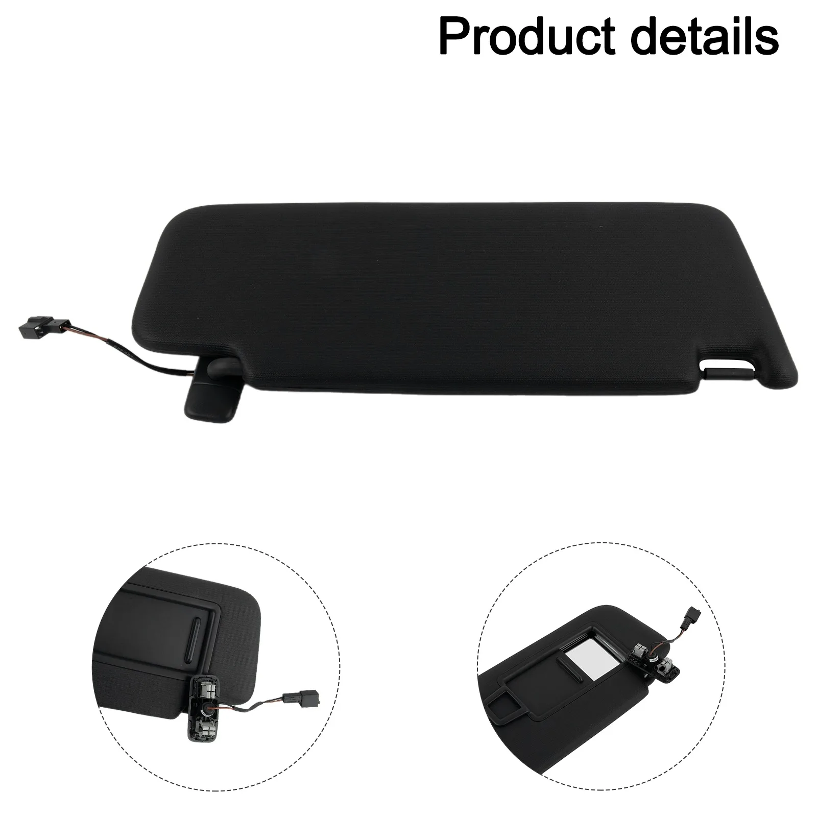 Makeup Mirror Integrated Car Sun Visor for For Golf MK7 (2014 2017) Compatible with Part No 5GG857551 5GG857552