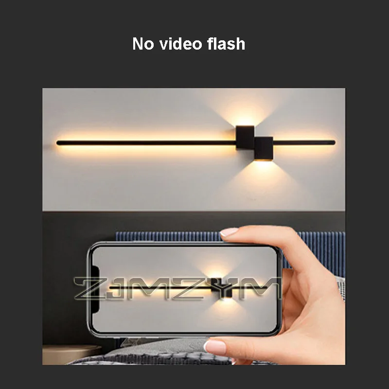 مصباح جداري حديث طويل LED لديكور المنزل ، تركيبات داخلية ، غرفة نوم ، غرفة معيشة ، إضاءة خلفية