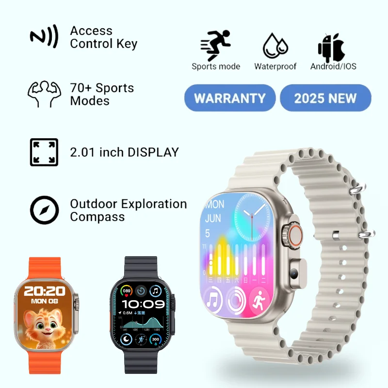 Smartwatch Bluetooth BW9 - Bluetooth 5.3 dual-mode, ricarica a 2 pin, oltre 70 modalità fitness e sincronizzazione dati in tempo reale