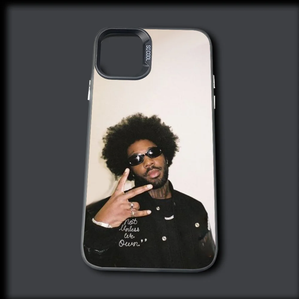 Singer B-Brent F-Faiyaz Phone Case For iPhone 16,15,14,13,12,11,Mini,Pro,MAX Gray Drop Matte Shockproof Soft Cover