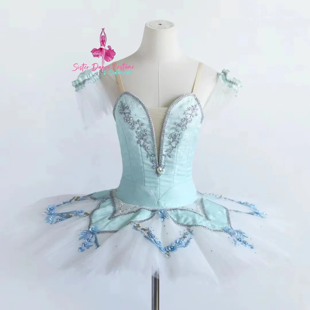 Blue Shuizawa fairy tutu private professional custom adult children performance competition dress women's costume