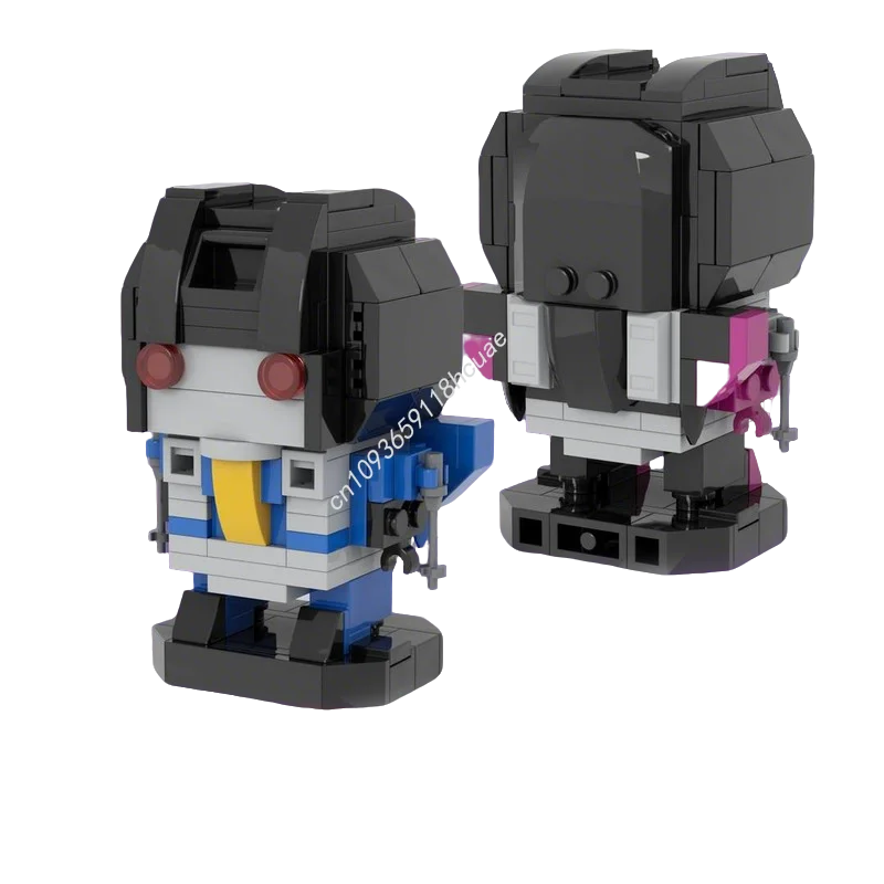 

276 деталей MOC Brickheadz: Модель Skywarp Thundercracker, конструктор, рождественский подарок, развивающая игрушка для детей
