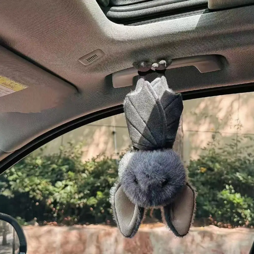 Kartoon 20cm Bat Cartoon Funny Design Bat Plushies Soft Stuffed Grey Bat Stuffed Animal Car Decoration