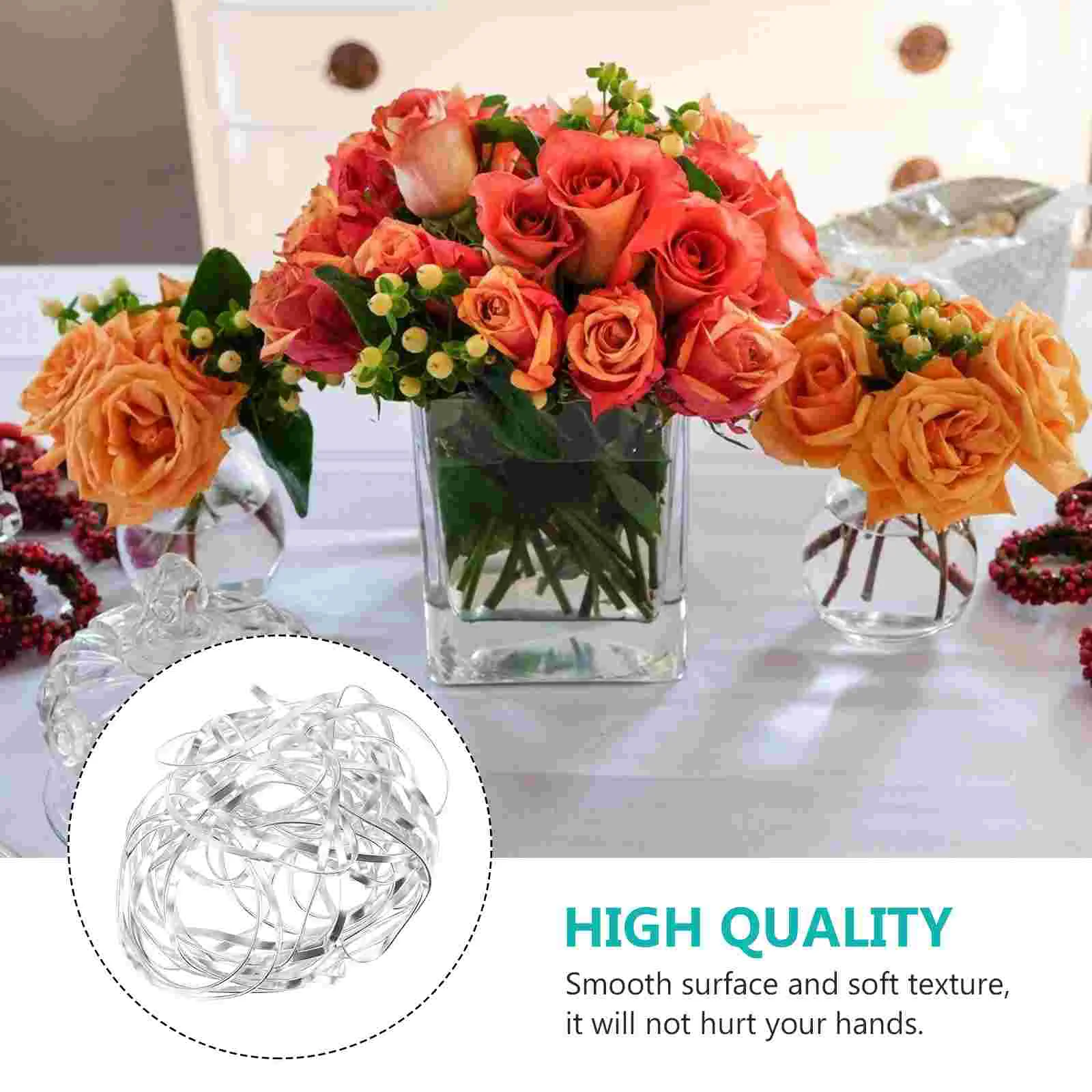 Fixed Grid for Flower Arrangement Fixing Base Holder Tinsels Decorate Table Aluminum Alloy Fixer