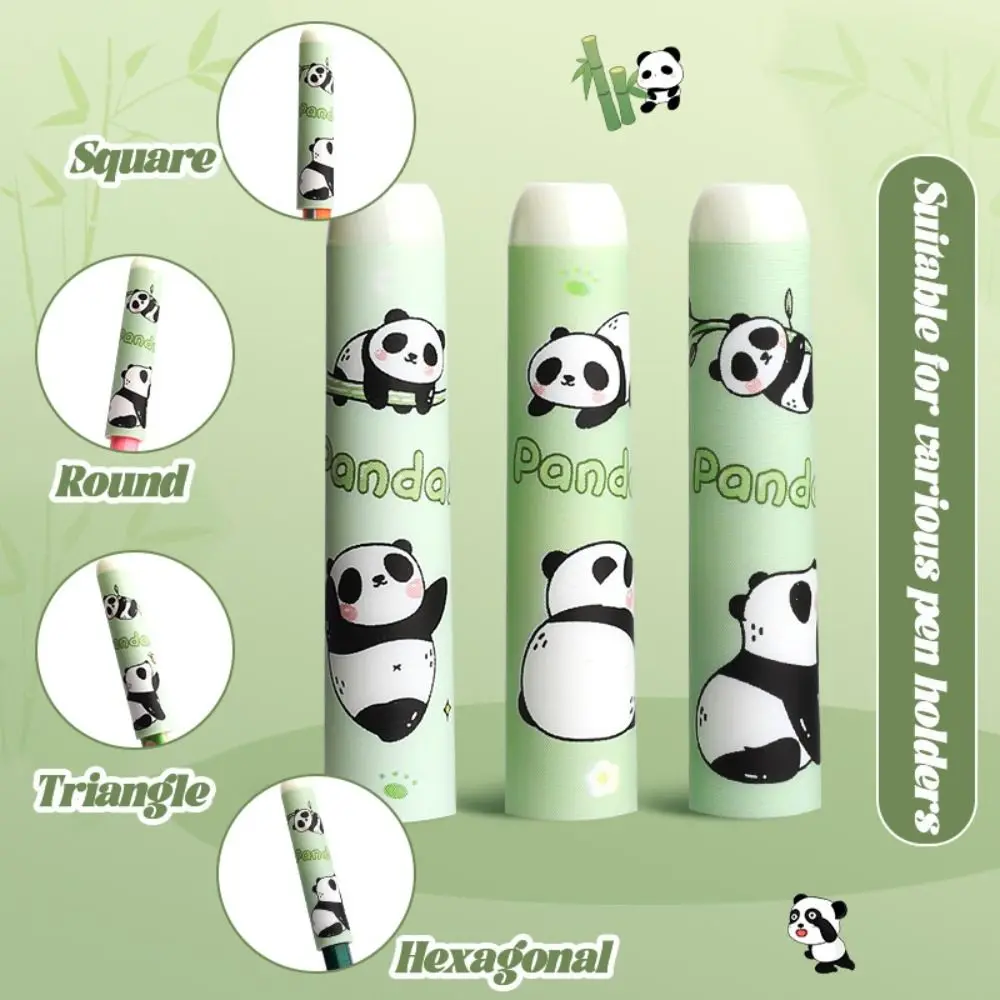 35PCS/Box Plastic Pencil Cap Solid Color Transparent Pencil Protective Case Capybara/Astronaut/Panda Pencil Nib Protective Cover