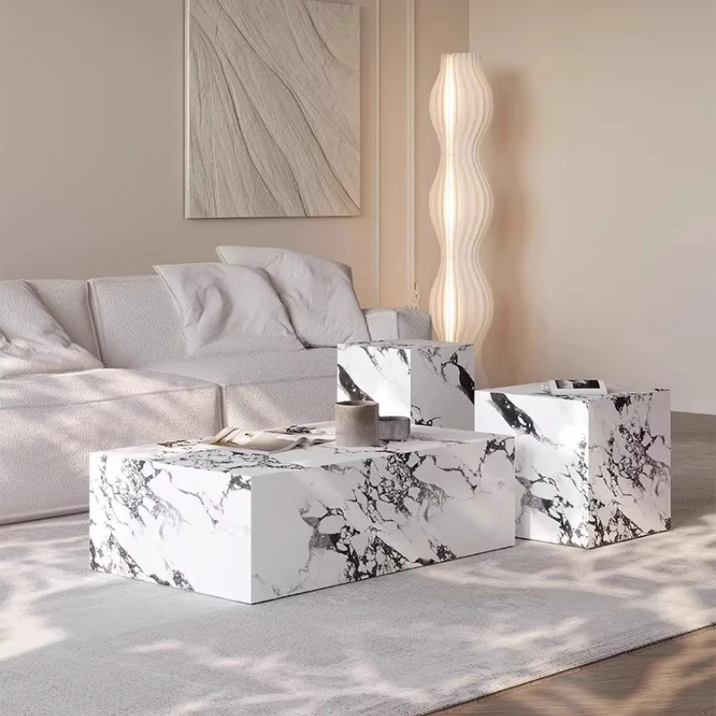Aesthetic Unique Coffee Table Living Room Accessories Clear Simple Standing Side Table Modern High Quality Mesas Bajas Furniture