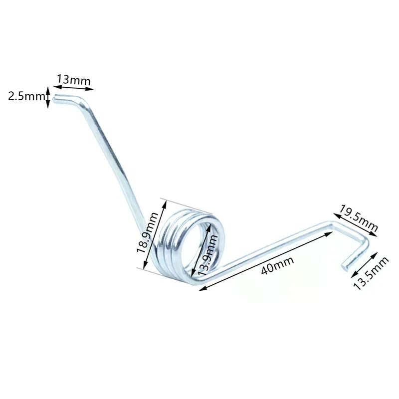/TPz/Repair 1/2pcs Bucket Rotating Mop Torsion Spring Pull Back Foot Step on Mop Parts Wire Dia 2.5mm Thick Torsion Spring