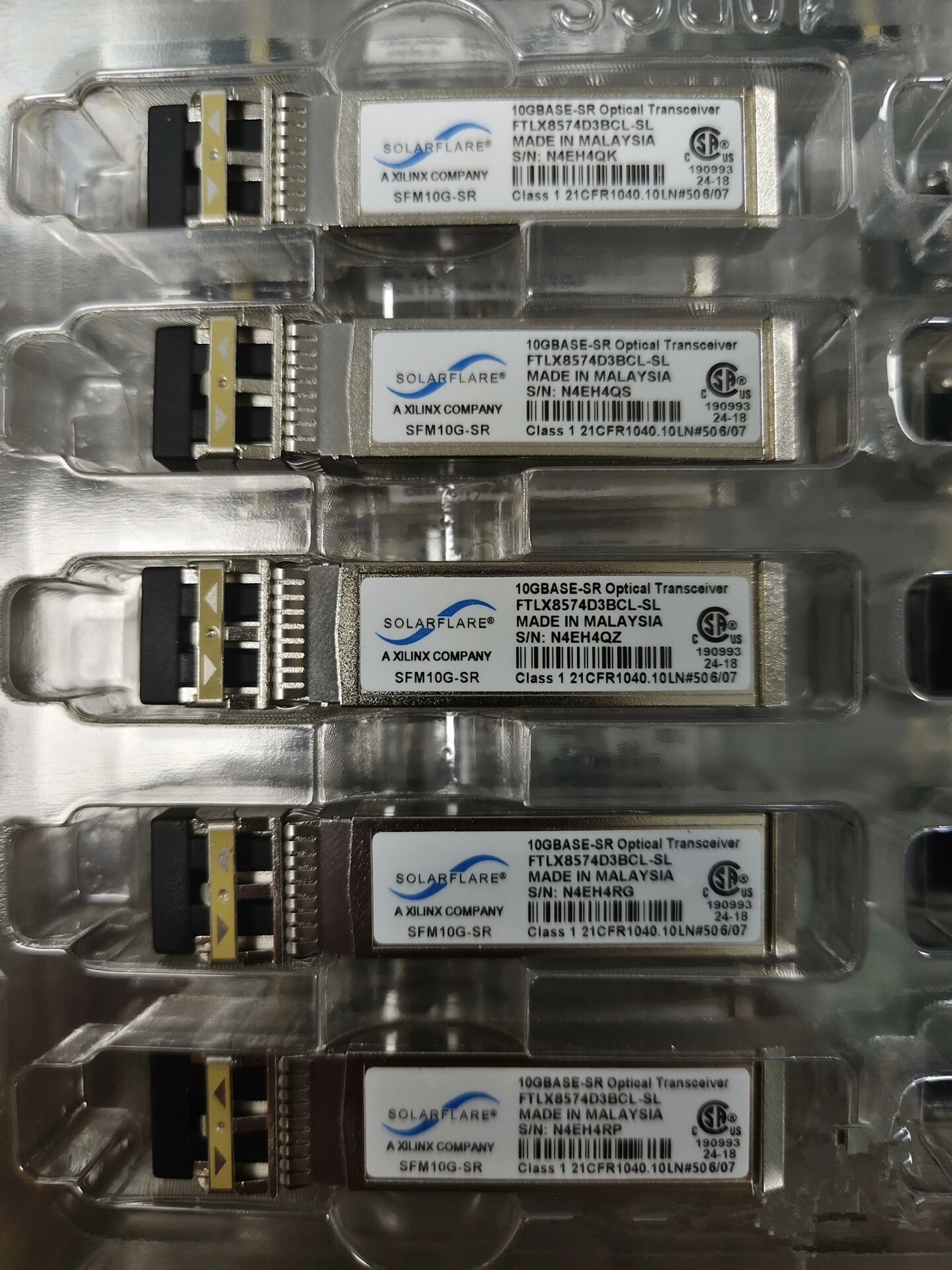 

1PCS Solarflare 10G SFP FTLX8574D3BCL-SL SMF10G-SR 10GBASE-SR Optical Transceiver Solarflare Network Card SFP+