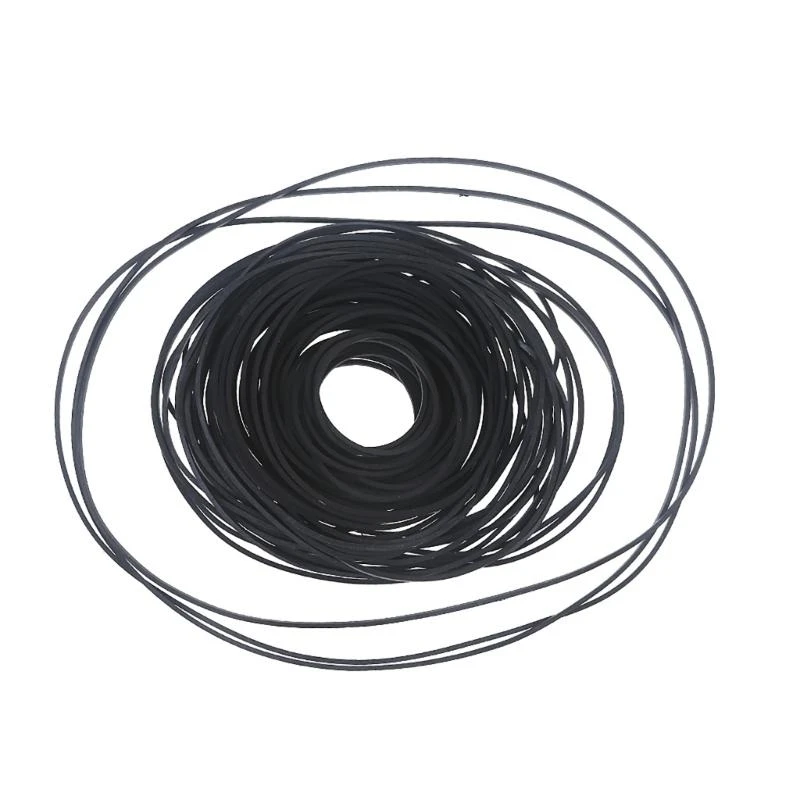 

652F 50/100PCS Mix Size Square Cassette Tape Machine Belt 1mm for Recorder Repeater DVD Drives