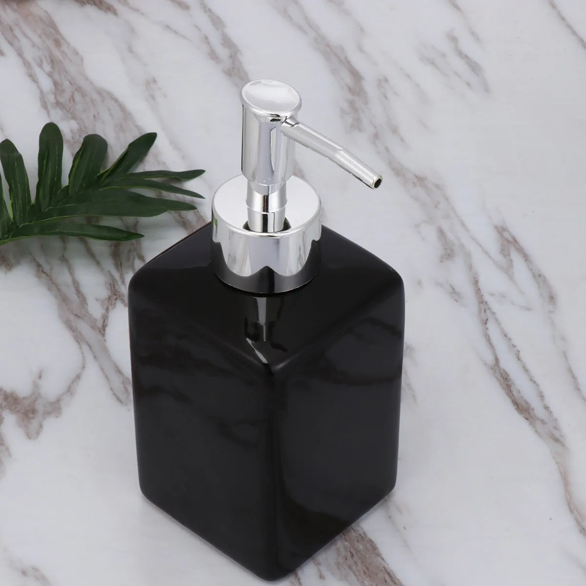 

Ceramic Portable Facial Bottle Press Foam Dispenser Rich Foam Facial Cleaning Device Hotel Bathroom Black