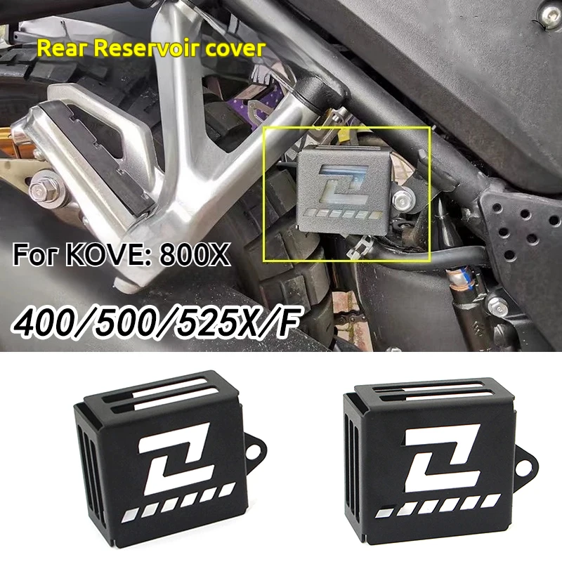 Motorcycle For Kove 400/500/525X/F 800X 400X 500X 525F 400FFluid Reservoir Cover Guard Oil Cup Cap Rear Brake Grille Protector