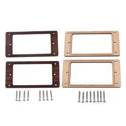 Wood Humbucker Pickup Mounting Ring Frame with Screws for LP Guitar Musical Instrument 24BD