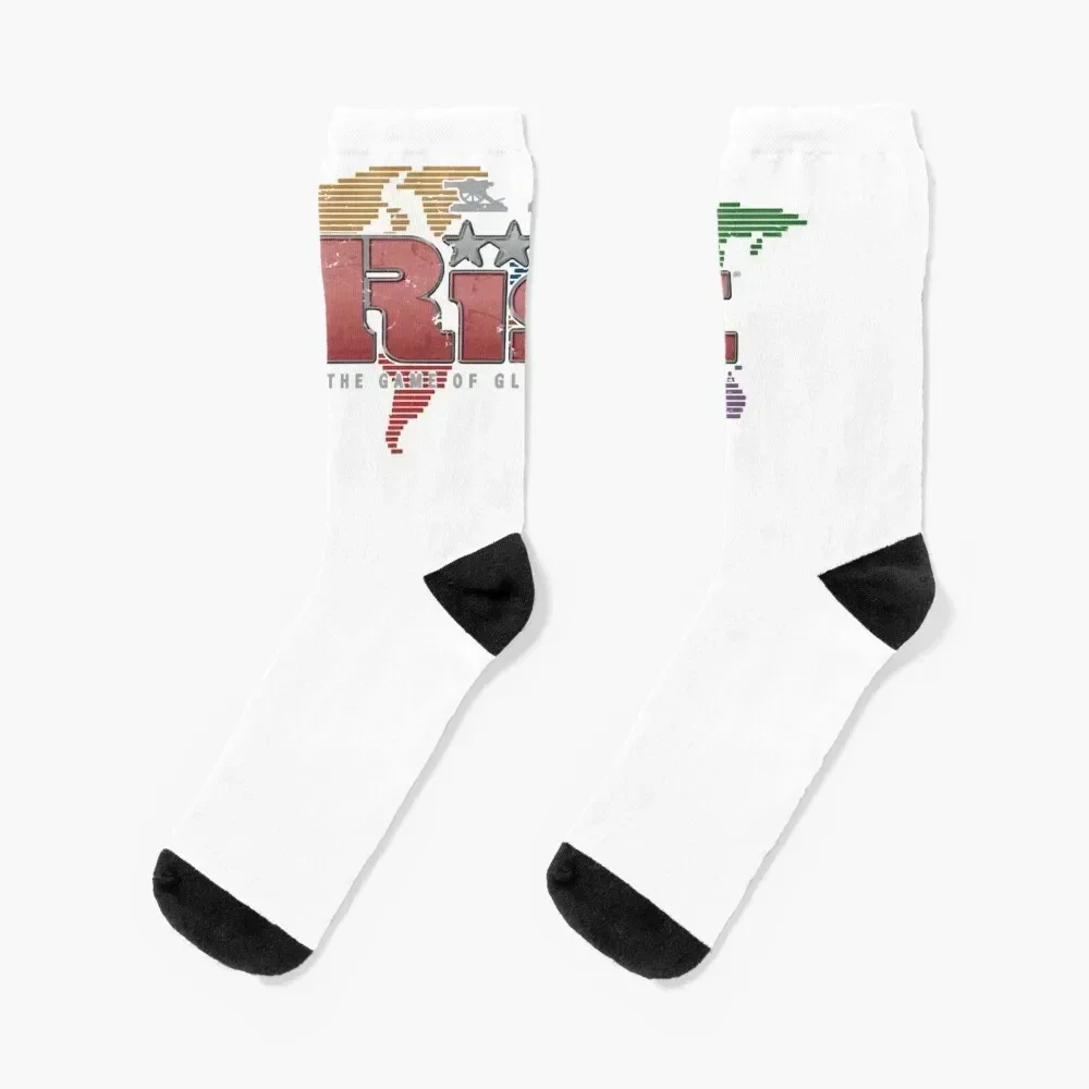 Risk the game Socks gift essential retro Running Socks Ladies Men's