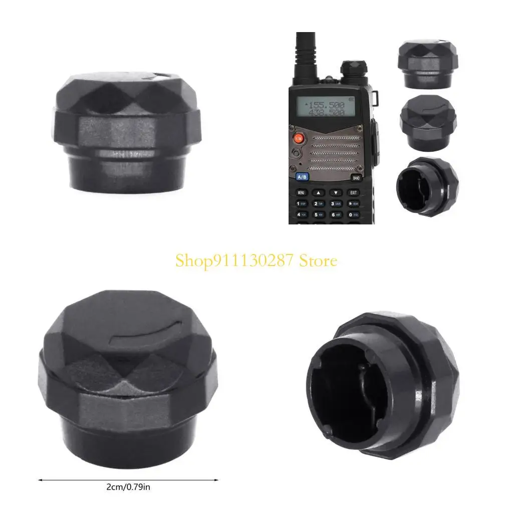 

J1HC Two Way Radio Volume Control knob and Channel Knob Button Cap Replacements for UV5R UV-5R UV-5RA UV-5RB UV-5RC