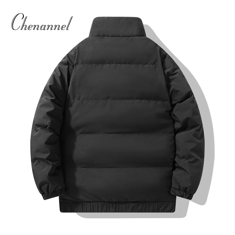 Abbigliamento imbottito in cotone da uomo autunno e inverno giacca imbottita in cotone ispessito alla moda vestiti da pane giacca con colletto rialzato
