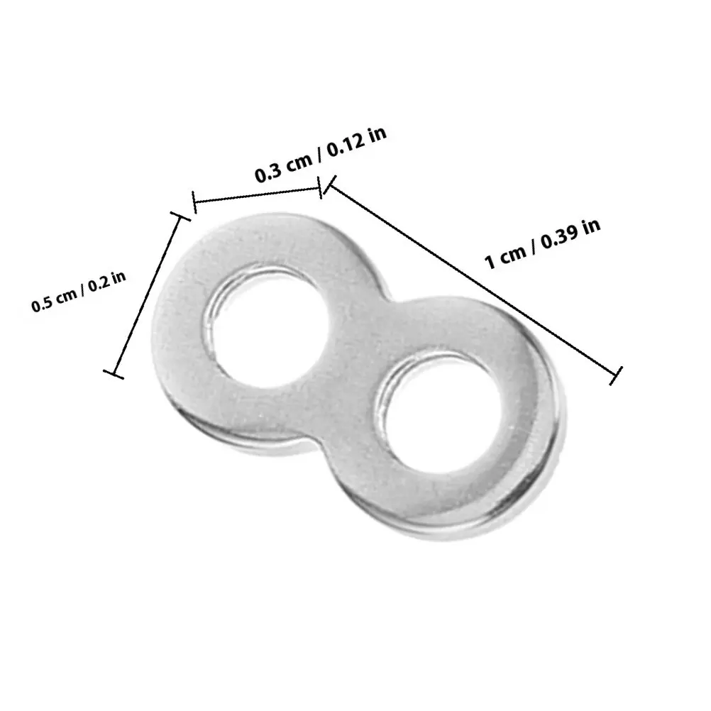 Furniture Corner Brackets Halloween Christmas Figure Eight Connector Stainless Steel Connectors Stainless Steel Hardware 25Pcs