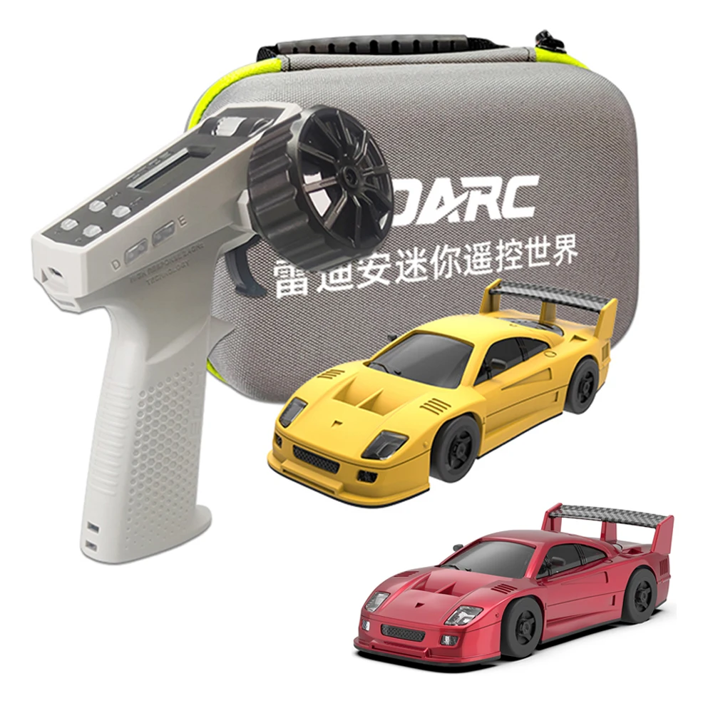LDARC S100 2.4GHz 1:64 Rc Car Mini car Full Proportion Simulation Remote Control Racing Sports Car with light for Christmas Gift