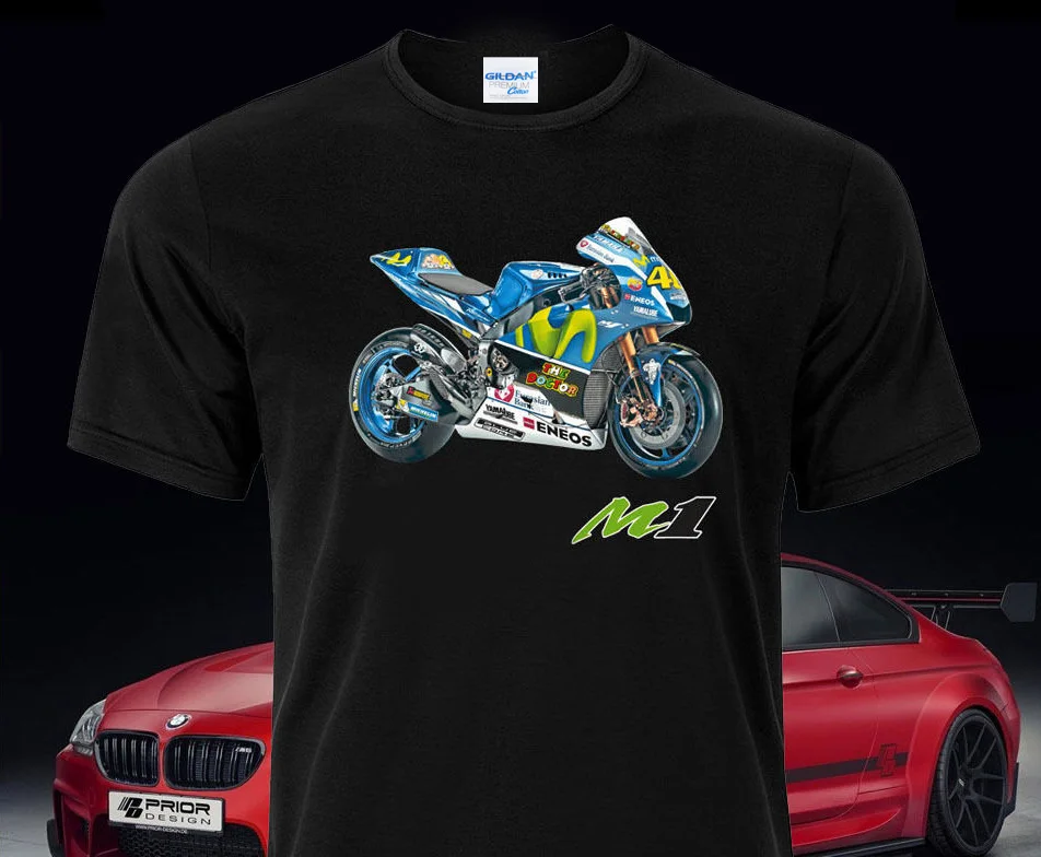 Men New Tops Male Hot Sale Tshirt Man M1 R1 Motorcycle Motorbike Fans T-Shirt Hight Quality Awesome Cotton Cool Tee Shirt