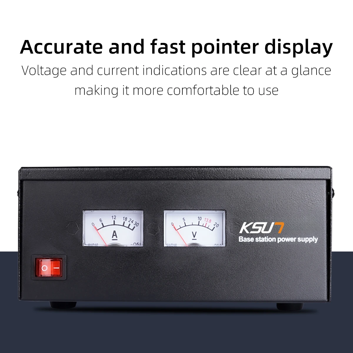 KSUN DC30 محطة تركيب السيارة 110-240 فولت 13.8 فولت استقرت تيار مستمر 20A التيار المتناوب 30A محطة طاقة راديو لاسلكي تخاطب #6