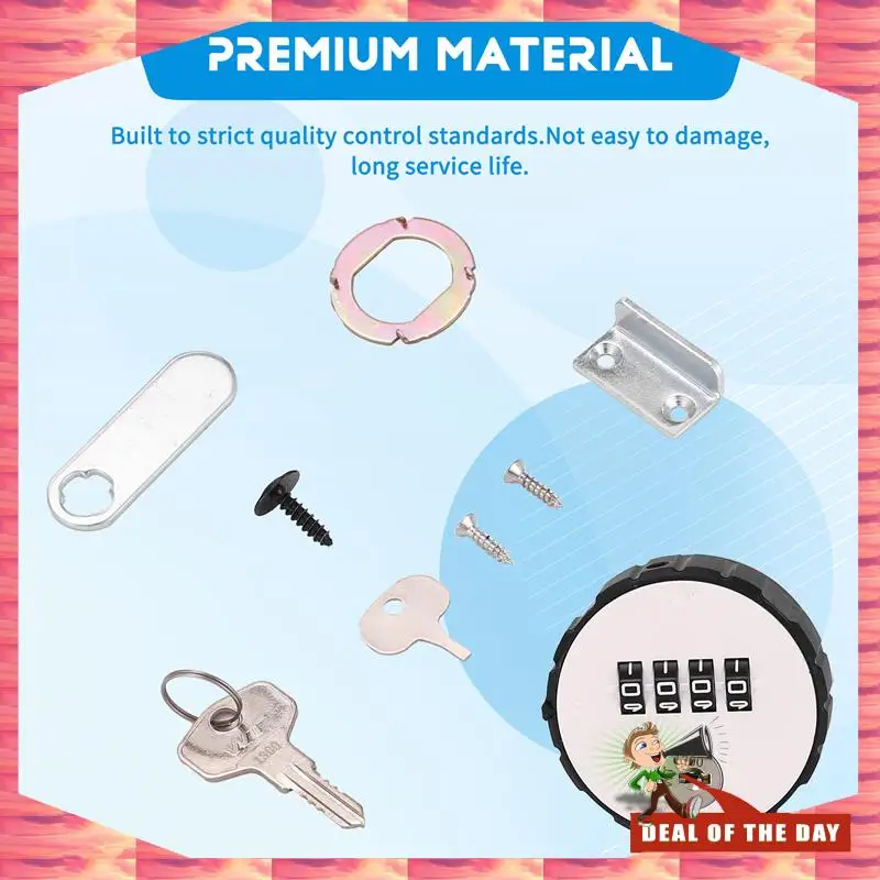 24-Hour Delivery Combination Cabinet Cam Lock 4 Digital Keyless Drawer Door Gym School Locker With Key Reset