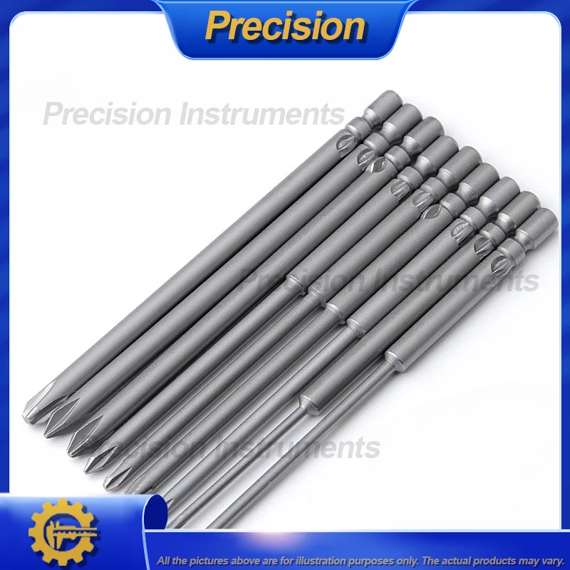 Extended Cross Screwdriver bit 4MM Electric screw screwdriver bit nozzle 40/80/100MM