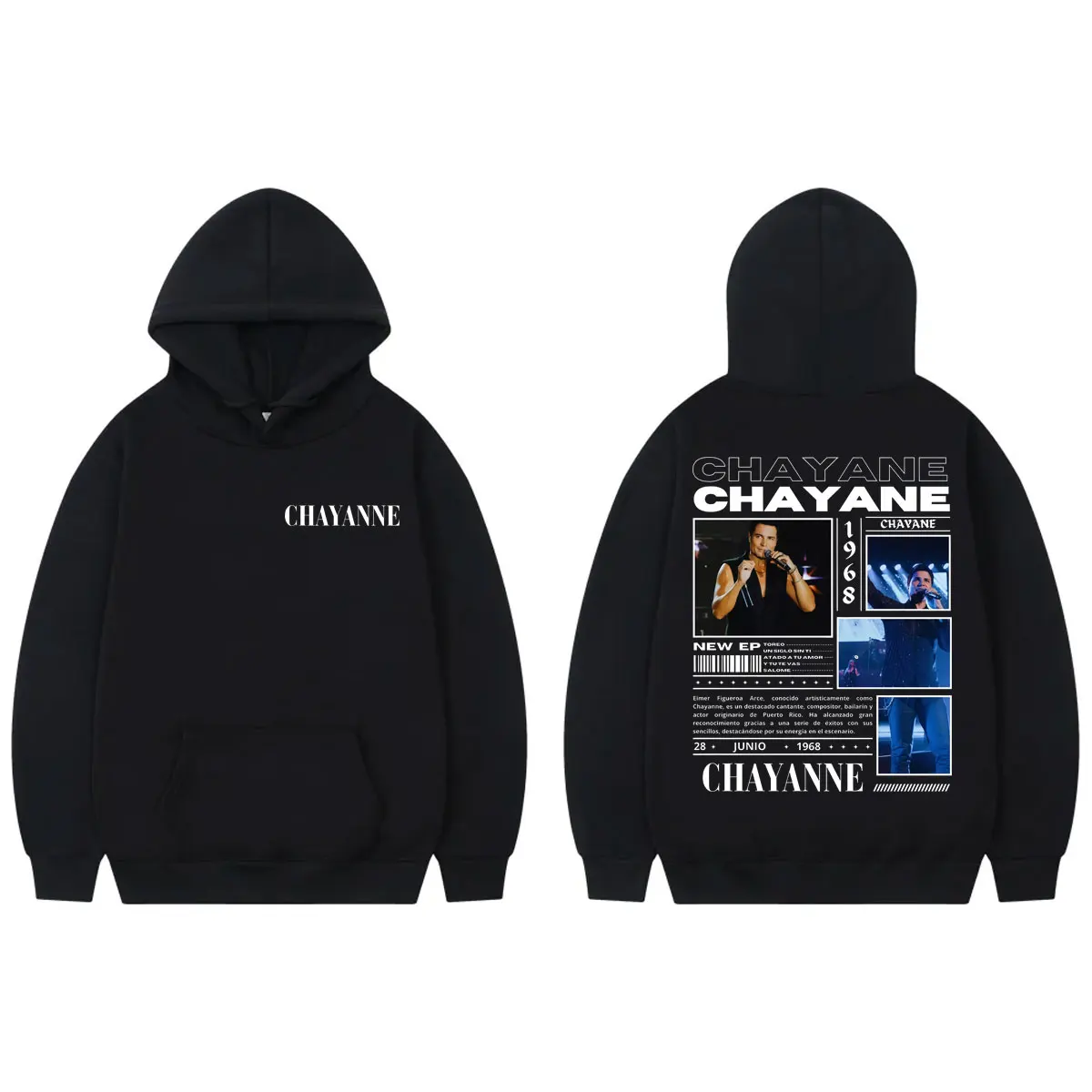 

Singer Chayanne Graphic Hoodies Men Women Clothing High Quality Fashion Pullovers Autumn Winter Casual Long Sleeve Sweatshirts