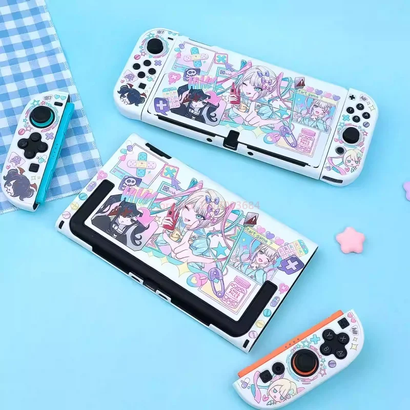 Original Design Needy Girl Overdose Switch 2 White Protective Shell Subculture Girl Oled Protective Shell Anime Periphery