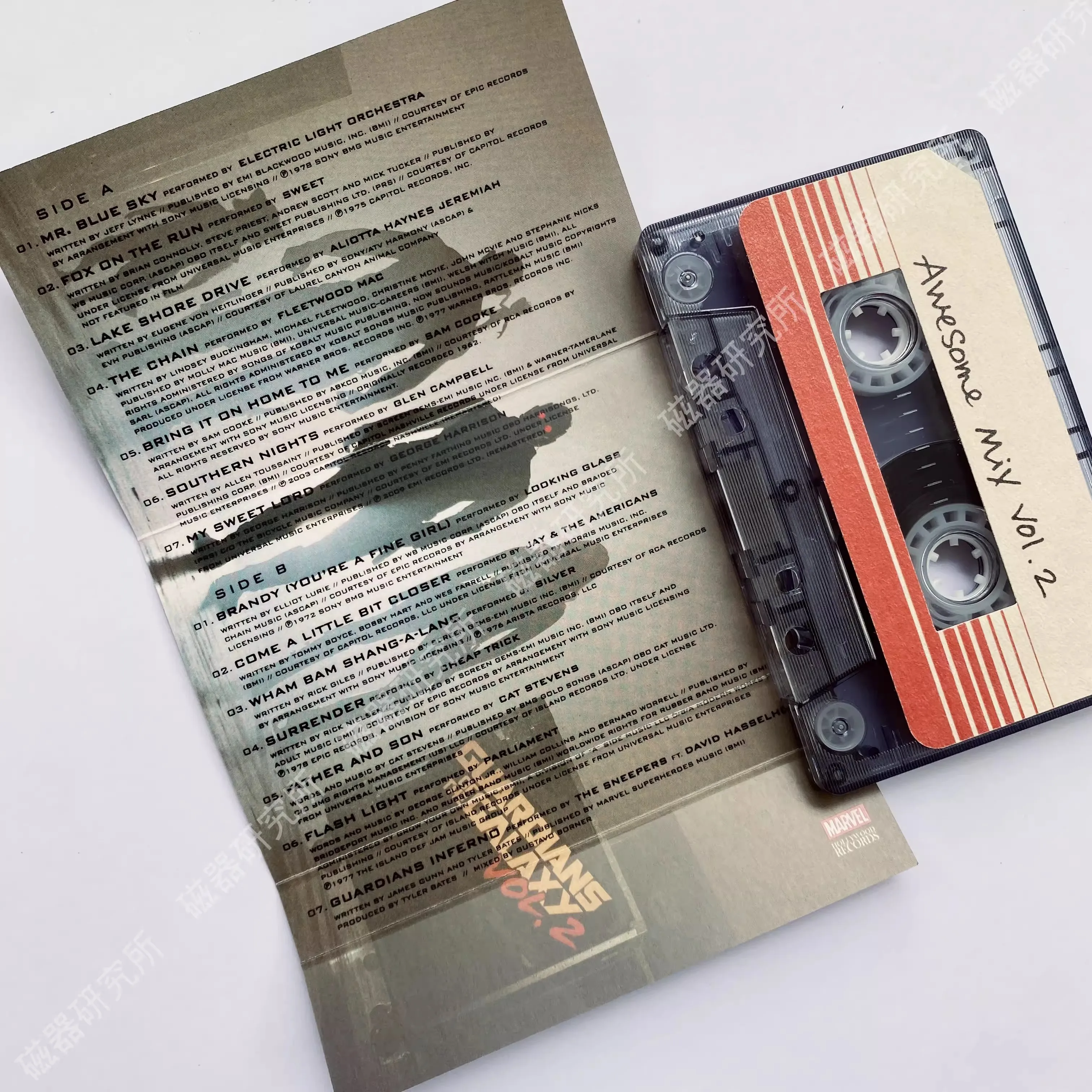 Film Guardians of the Galaxy Vol2 Tyler Bates Muziektape Star-Lord OST Albumcassettes Cosplay Walkman Recorder Soundtrack Box