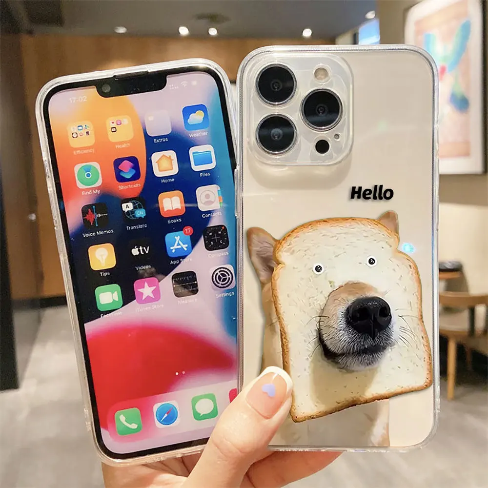 

Funny Cute Animal Dog Custom Photo Phone Case For Redmi Note 14 13 12 12S 11 11T 11S 10 9 10S 9S 9T 8 Pro Max Plus Clear Case