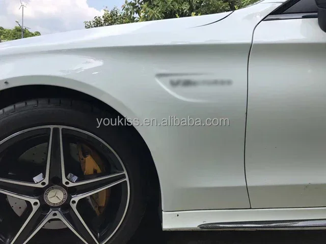 Car Accessories for Mercedes benz C Class W205 C63 AMG Iron Fenders 2015 2016 2017 view 2