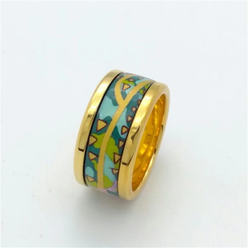 المينا طقم مجوهرات للنساء تحية أليس نمط مطلية بالذهب أساور المعلقات أقراط خواتم الإسورة هدية العشاق بالجملة #4