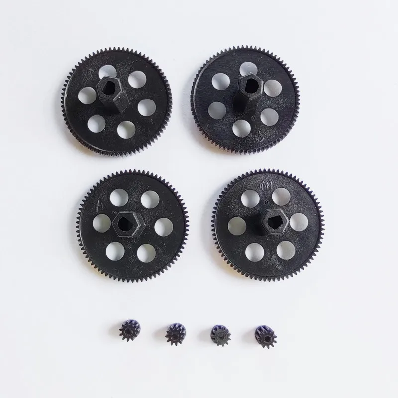 0.3M Nylon 77T Big Gear 11T Motor Pinions Gears Replacement Parts for VISUO XS809 XS809HC XS809HW Drone Quadcopter