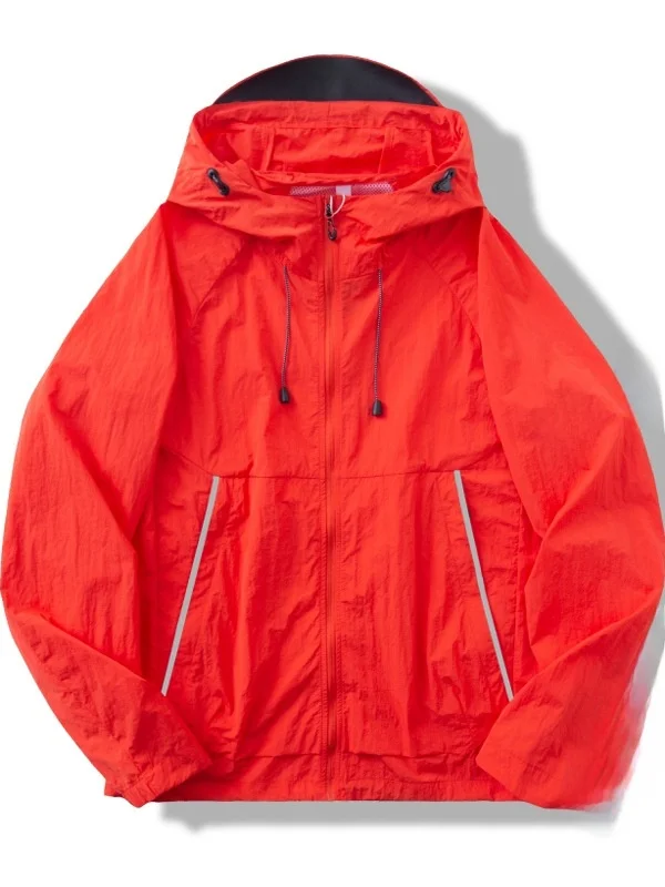 

UPF50 UV Protection Qui Dry Lightweight Hooded Outdoor Summer Jaet for Men And Women Travel Sunscreen Clothing Trendy