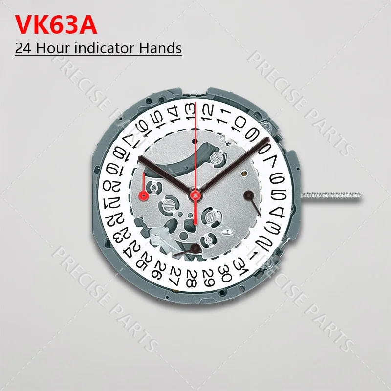 Japanese vk63 Movement Quartz Movement Three Hands Three Eyes Date Small Chronograph Seconds Vk63 Movement 24 Hours ﻿