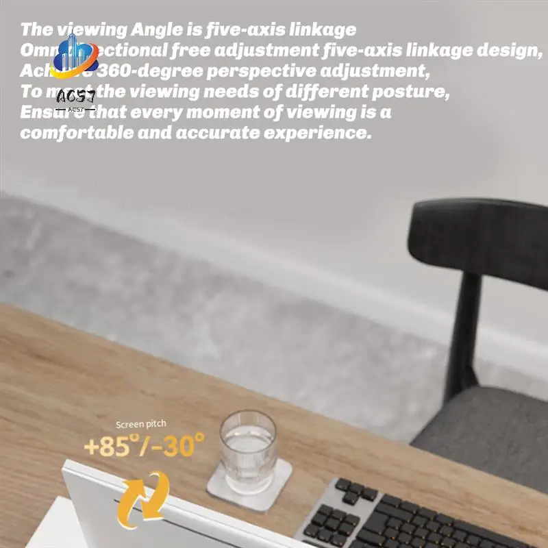 

AC57-F160 Desktop Spring Monitor Arm 17-27Inch Dual Monitor Holder Mount Arm Full Motion Display Stand Loading 2-9 Kgs