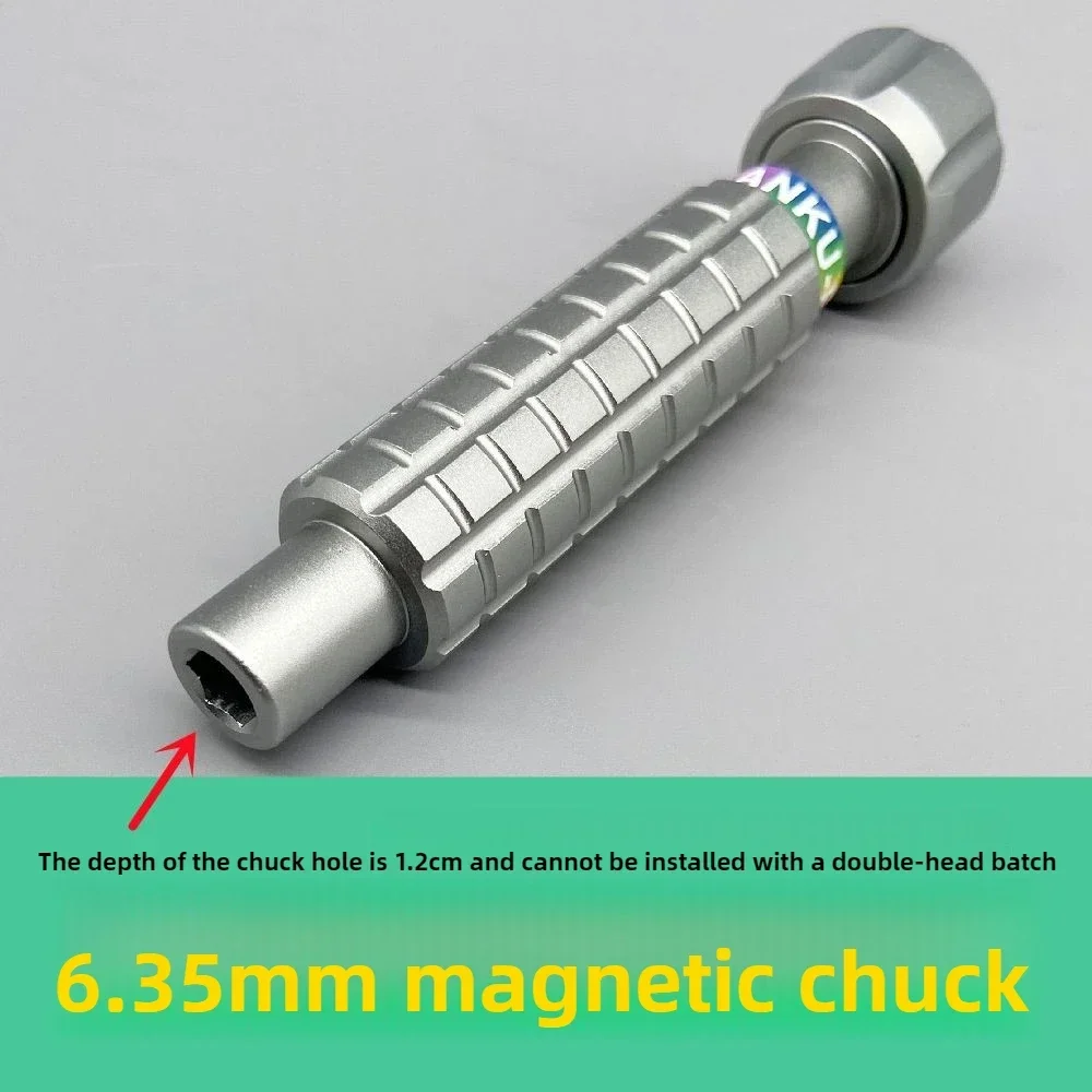 Metall-Schraubendreher-Set 6,35mm EDC-Werkzeug Mini-Schraubendreher 1/4'' Aufsatzkopf-Griff Multifunktionale Schraubendreher Reparaturwerkzeuge – Detail 2