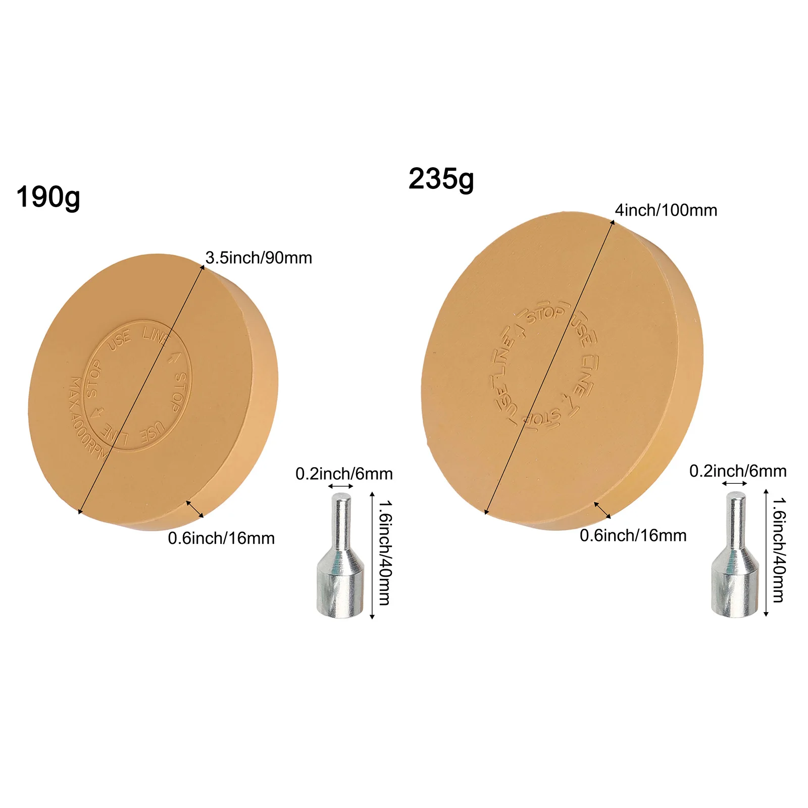 For Home Use 3.5inch 88mm Diameter Eraser Discs Accessory Cleaning Tool Easy Handling Size High-Speed Performance