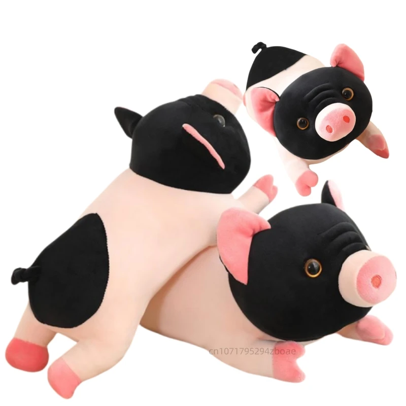 20-60 Lifelike Cute Long Little Fragrant Pig Plush Doll Pillow Pink Black Pig Plush Toy Home Decoration Gift For Girlfriend