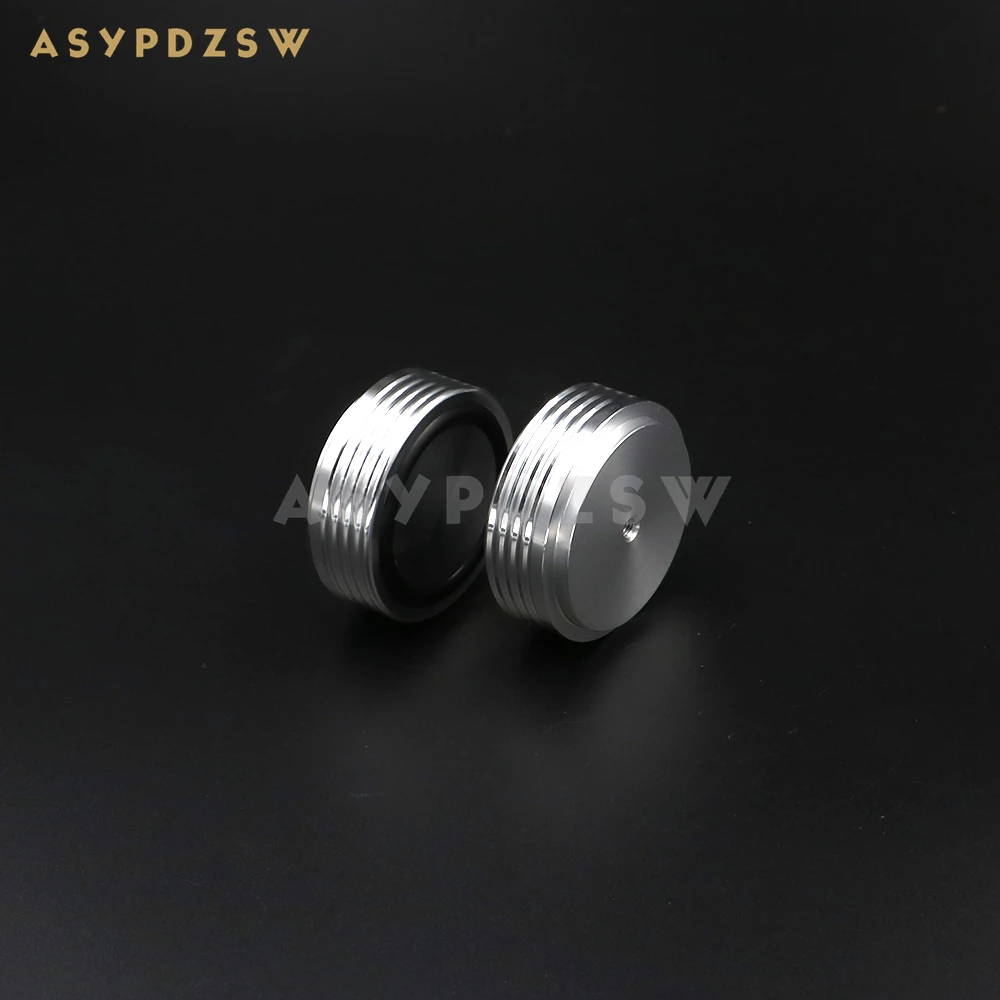 

4 PCS Corrugated shape silver Aluminum 44*17mm preamp foot Power amplifier feet