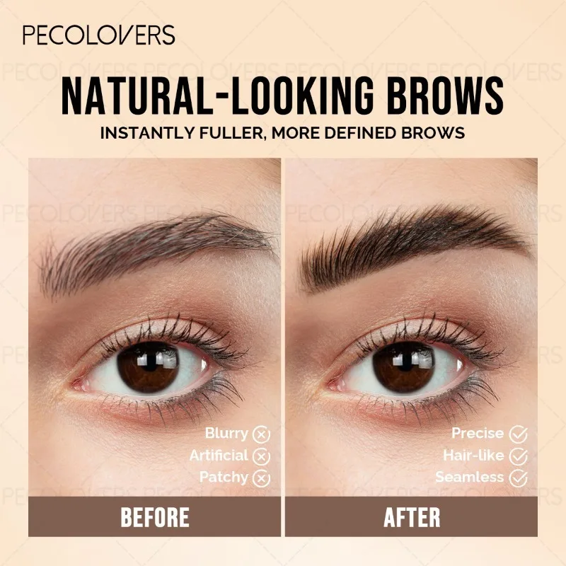 Four-pronged Eyebrow Pencil, Multi-color Options, Fills The Gaps in The Eyebrows, Makes The Roots Clear, Eyebrow Cosmetics
