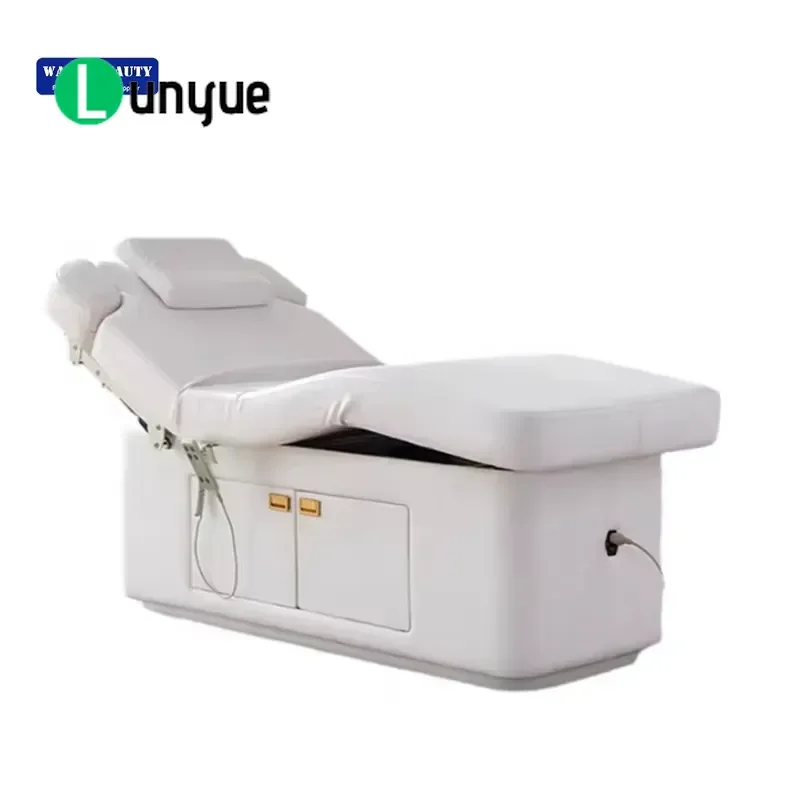 Professional Electric Flat Massage Bed Adjustable Height Comfortable Beauty Furniture for Spa Tattoo Facial Treatment