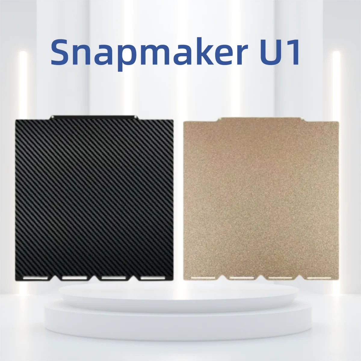 

ENERGETIC Snapmake U1 Магнитная конструкционная пластина 276x293 мм Двусторонний гибкий стальной лист Текстурированный PEI + гладкий PEO/PET Нагревательная платформа