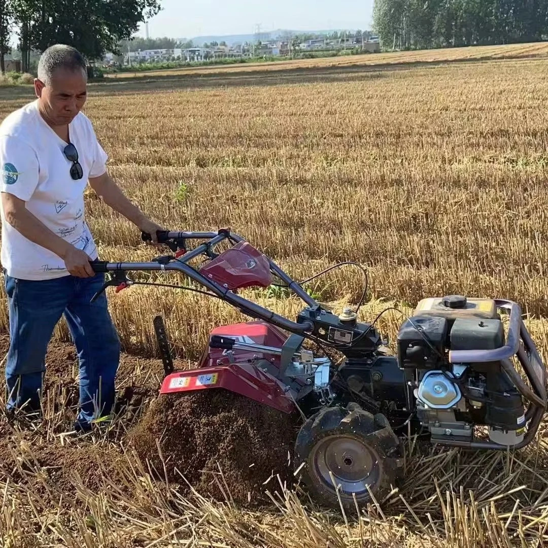 Agricultural Farming Compact Home Use Rotavator Walking Tractor Mini Power Tiller Cultivators