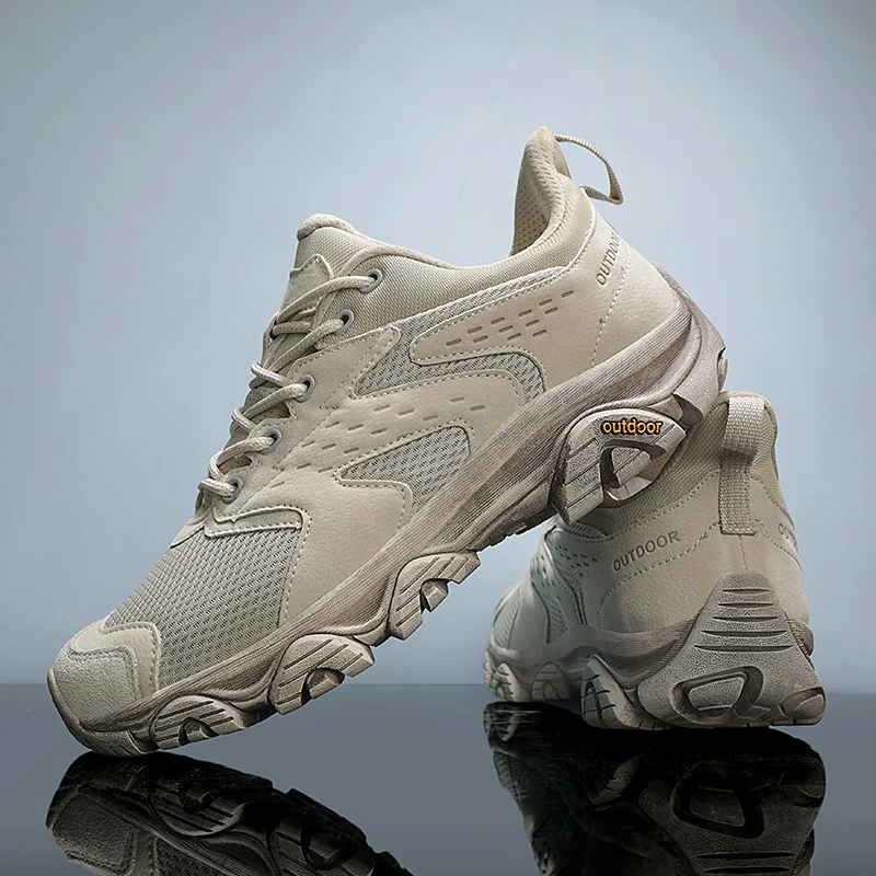 

Уличная походная обувь, мужская обувь, Нескользящая удобная обувь с низким берцем, женские легкие дышащие повседневные кроссовки на шнуровке для мужчин